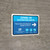 Covid-19 Vaccination Center Blue Right Arrow Landscape - Wall Sign