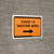 Covid-19 Vaccine Area Orange Right Arrow Landscape - Wall Sign