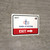 Covid-19 Testing Exit With Icon Right Arrow Landscape - Wall Sign