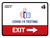 Covid-19 Testing Exit With Icon Right Arrow Landscape - Wall Sign
