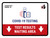 Covid-19 Testing Test Results Waiting Area With Icon Down Arrow Landscape - Wall Sign