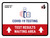 Covid-19 Testing Test Results Waiting Area With Icon Up Arrow Landscape - Wall Sign