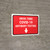 Drive-Thru Covid-19 Antibody Testing Down Arrow Red Landscape - Wall Sign