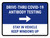Drive-Thru Covid-19 Antibody Testing Stay In Vehicle Right Arrow Landscape - Wall Sign