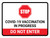 Stop Covid-19 Vaccination In Progress Landscape - Wall Sign