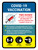 2 Doses Covid-19 Vaccinations Required Portrait - Wall Sign