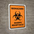 Biohazard - Sharps Receptacle with Icon Portrait - Wall Sign