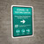 Covid-19 Testing Center Green Right Arrow Portrait - Wall Sign