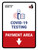 Covid-19 Testing Payment Area With Icon Down Arrow Portrait - Wall Sign