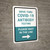 Drive-Thru Covid-19 Antibody Testing Please Wait Right Arrow Portrait - Wall Sign