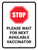 Stop: Please Wait For Next Available Vaccinator Portrait - Wall Sign