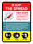 Stop The Spread: 2 Doses Covid-19 Vaccinations Required Portrait - Wall Sign
