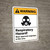 Warning: Respiratory Hazard Wear Approved Respirator ANSI - Wall Sign