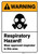 Warning: Respiratory Hazard Wear Approved Respirator ANSI - Wall Sign