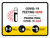 Covid-19 Testing Here Bilingual Spanish Landscape - Wall Sign