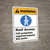 Warning: Roof Access Fall Protection Required ANSI - Wall Sign
