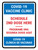 Covid-19 Vaccine Clinic Schedule 2nd Dose Here Bilingual Spanish Portrait - Wall Sign