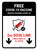 Free Covid-19 Vaccine 2nd Dose Down Arrow Bilingual Spanish Portrait - Wall Sign
