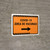 Covid-19 Vaccine Area Orange Right Arrow Spanish Landscape - Wall Sign