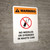 Warning: No Needles Or Syringes In Waste Can Portrait - Wall Sign