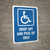 Accessible Drop-Off and Pick-Up Portrait - Wall Sign