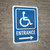 Accessible Entrance (Right Arrow) with Icon Portrait - Wall Sign