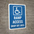 Accessible Ramp Access Drop Off Portrait - Wall Sign