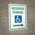 Accessible Reserved Parking (Right Arrow) Portrait - Wall Sign