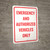 Emergency And Authorized Vehicles Only Portrait - Wall Sign