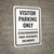 Bilingual Spanish Visitor Parking Only Portrait - Wall Sign
