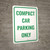 Compact Car Parking Only Portrait - Wall Sign