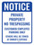Customer Employee Parking Only Portrait - Wall Sign