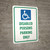 Disabled Persons Parking Only Portrait - Wall Sign