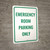 Emergency Room Parking Only Green Portrait - Wall Sign