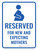 Expecting Mothers Reserved Portrait - Wall Sign