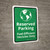 Fuel-Efficient Vehicles Only Portrait - Wall Sign