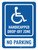 Handicapped Drop Off Zone Portrait - Wall Sign