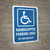 Handicapped Parking Only Portrait - Wall Sign