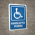 Handicapped Parking Portrait - Wall Sign