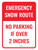 No Parking If Over 2 Inches Portrait - Wall Sign