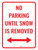 No Parking Until Snow Removed Portrait - Wall Sign