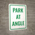 Park At Angle Portrait - Wall Sign