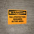 Warning: Fall Protection Required Area - Wall Sign
