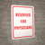 Reserved For Physician Sign Red Portrait - Wall Sign