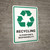 Recycling Everyone's Responsibility with Icon Portrait - Wall Sign