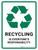 Recycling Everyone's Responsibility with Icon Portrait - Wall Sign