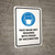 Face Mask Not Required with Proof of Vaccination with Icon White Portrait - Wall Sign