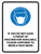If You Do Not Have A Proof Of Vaccination Available, Please Continue To Wear A Face Mask with Icon Portrait - Wall Sign