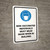 Non-Vaccinated Individuals Must Wear Mask When In Building with Icon Portrait - Wall Sign