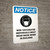 Notice: Non Vaccinated Individuals Must Wear Mask When In Building Portrait - Wall Sign
